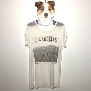 Brandy Melville Los Angeles Highway Graphic Tee OS